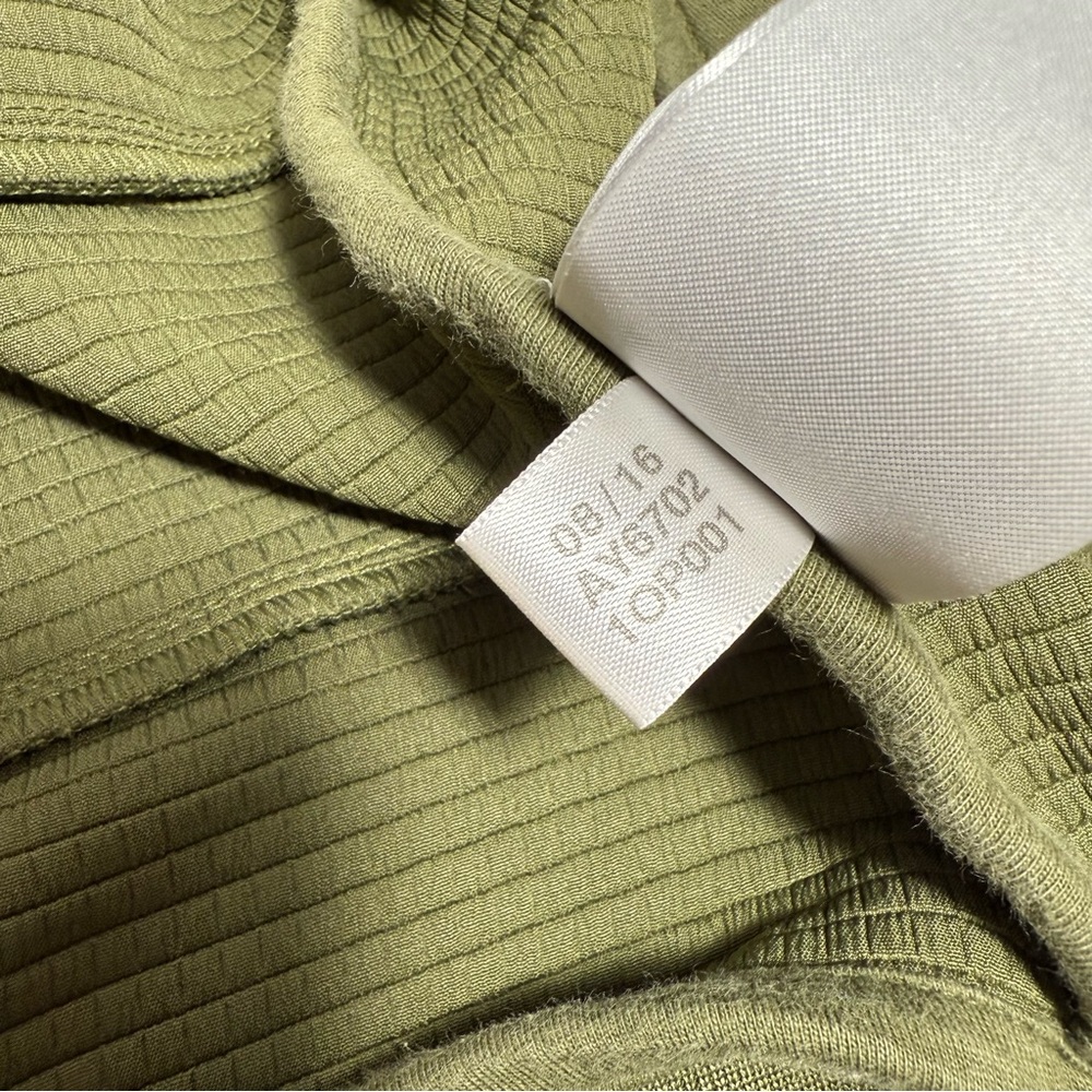 Adidas Olive Green "Three Stripe" Print Bomber Jacket - Picture 14 of 16